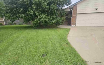 Photo of Melanie A.'s yard after getting lawn care in Gibsonville, NC