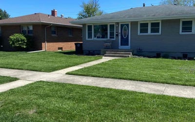 Photo of Hannah F.'s yard after getting lawn care in Hobart, IN
