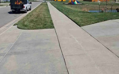 Photo of Cynthia H.'s yard after getting lawn care in Augusta, KS