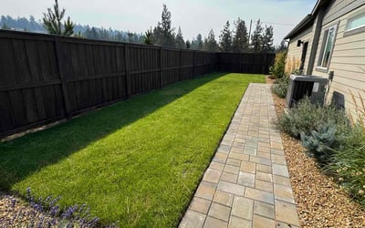 Photo of Ericka M.'s yard after getting lawn care in Bend, OR