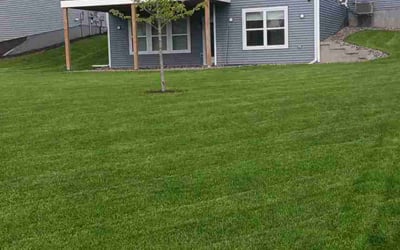 Photo of Andrew E.'s yard after getting lawn care in Mound, MN