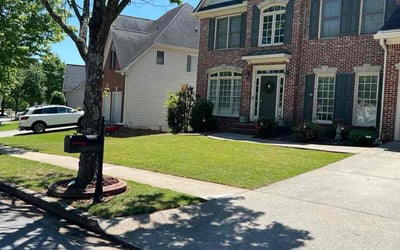 Photo of Adam R.'s yard after getting lawn care in Woodstock, GA