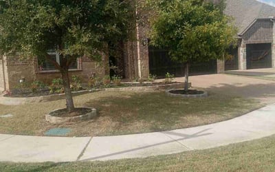 Photo of Victor F.'s yard after getting lawn care in Roanoke, TX