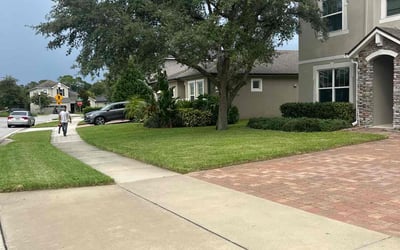 Photo of Jaimie R.'s yard after getting lawn care in Deland, FL