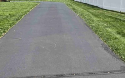Photo of Nathaniel B.'s yard after getting lawn care in Royersford, PA