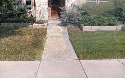 Photo of Leshwan R.'s yard after getting lawn care in Allen, TX
