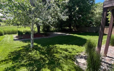 Photo of Jessica R.'s yard after getting lawn care in Farmington, MN