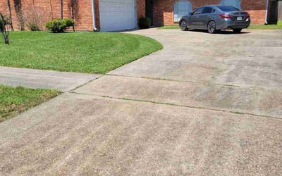 Photo of Bennie P.'s yard after getting lawn care in La Porte, TX