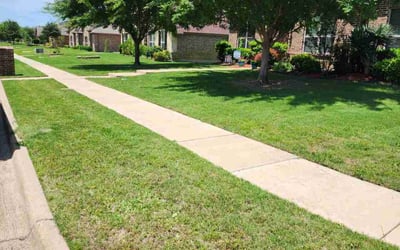 Photo of Keisha C.'s yard after getting lawn care in Red Oak, TX