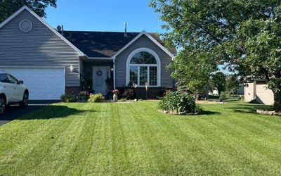 Photo of Mia J.'s yard after getting lawn care in Ramsey, MN