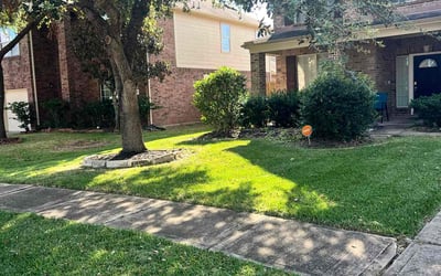 Photo of James M.'s yard after getting lawn care in Fresno, TX