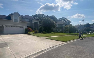 Photo of Rachael C.'s yard after getting lawn care in Auburn, GA