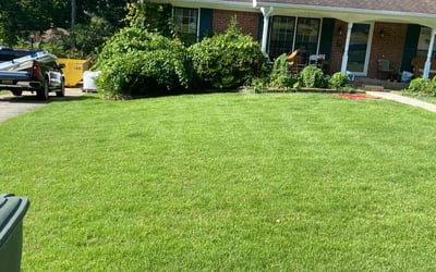 Photo of Mark B.'s yard after getting lawn care in Huntsville, AL