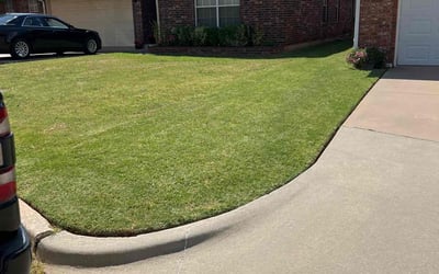 Photo of Caitlin M.'s yard after getting lawn care in Oklahoma City, OK