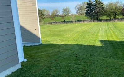 Photo of Mike K.'s yard after getting lawn care in Hartford, WI