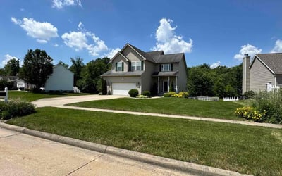 Photo of Marcus B.'s yard after getting lawn care in Burton, OH
