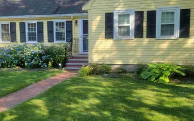 Photo of John & Elizabeth S.'s yard after getting lawn care in Reading, MA