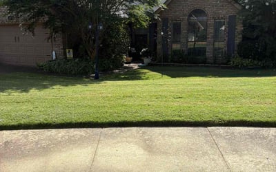 Photo of Dewayne R.'s yard after getting lawn care in Bryant, AR
