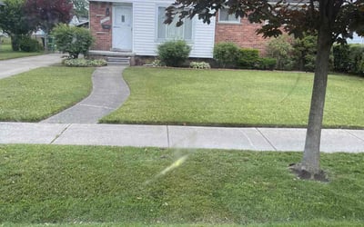 Photo of Rebecca B.'s yard after getting lawn care in Saint Joseph, MI