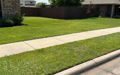 Photo of Suzanne D.'s yard after getting lawn care in Royse City, TX