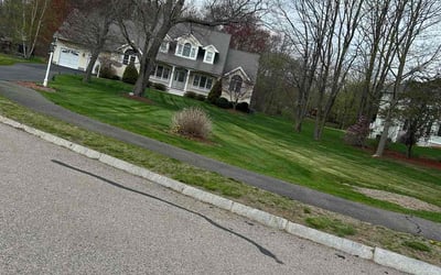 Photo of Ryan D.'s yard after getting lawn care in Raynham, MA