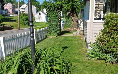 Photo of Elliot W.'s yard after getting lawn care in Spencer, MA