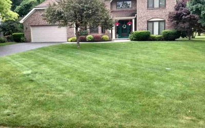 Photo of Jefferson L.'s yard after getting lawn care in Penfield, NY