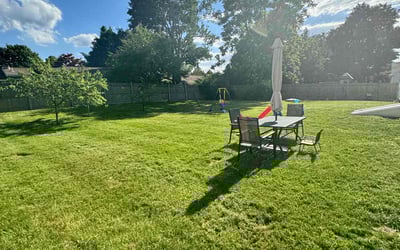 Photo of Jessica M.'s yard after getting lawn care in Framingham, MA