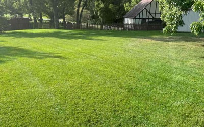 Photo of Kendra F.'s yard after getting lawn care in Pendleton, IN