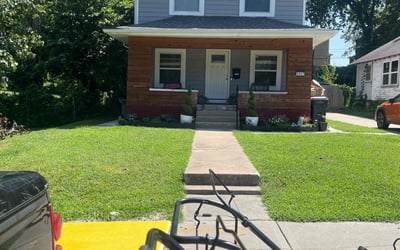 Photo of Kimberly C.'s yard after getting lawn care in Lawson, MO