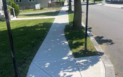 Photo of Jeffrey C.'s yard after getting lawn care in Quincy, MA