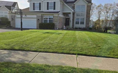 Photo of Charles H.'s yard after getting lawn care in Woodstock, IL