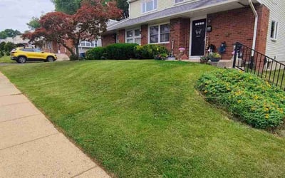 Photo of Heather C.'s yard after getting lawn care in Coatesville, PA