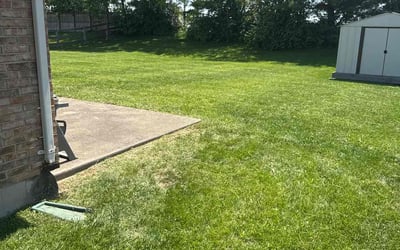 Photo of Cleusa R.'s yard after getting lawn care in Aubrey, TX