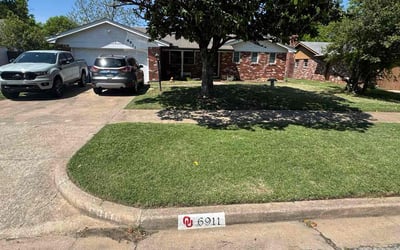 Photo of Jessica W.'s yard after getting lawn care in Belmont, NC