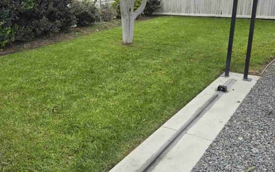 Photo of Adrienne M.'s yard after getting lawn care in Chino, CA