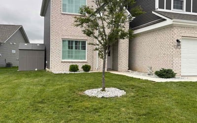 Photo of Kedric A.'s yard after getting lawn care in Pendleton, IN