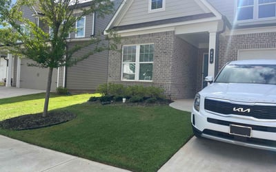 Photo of Taher H.'s yard after getting lawn care in Acworth, GA