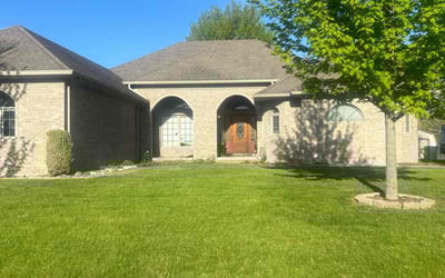 Photo of Monica V.'s yard after getting lawn care in Pendleton, IN