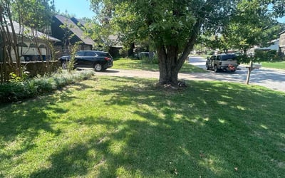 Photo of RaNisha S.'s yard after getting lawn care in Collinsville, OK