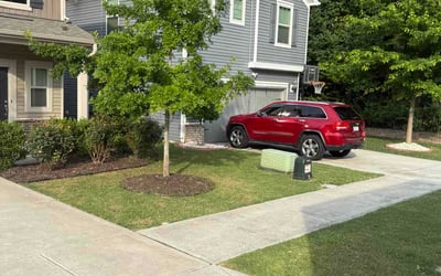 Photo of Aidan W.'s yard after getting lawn care in Beloit, WI