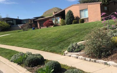Photo of Aaron B.'s yard after getting lawn care in Bluffdale, UT
