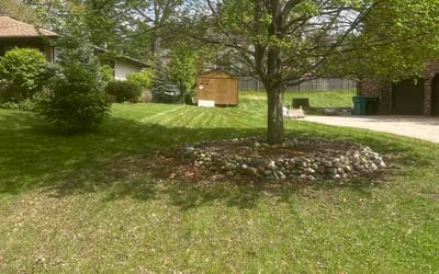 Photo of Jennifer N.'s yard after getting lawn care in Mansfield, OH