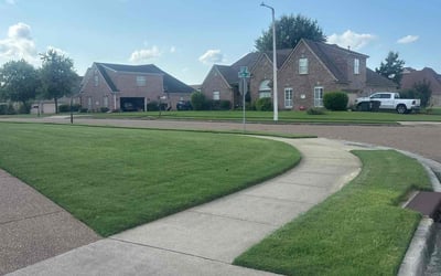Photo of Jessica S.'s yard after getting lawn care in Bartlett, TN