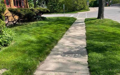 Photo of Brandon S.'s yard after getting lawn care in Oregon, WI