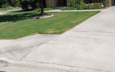 Photo of Dante R.'s yard after getting lawn care in Smithville, TX