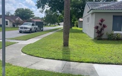 Photo of Erik R.'s yard after getting lawn care in Lusby, MD