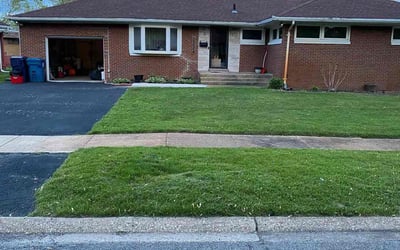 Photo of Paulette J.'s yard after getting lawn care in Gary, IN
