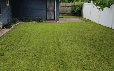 Photo of Francisco F.'s yard after getting lawn care in Burlington, WI
