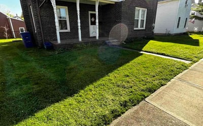 Photo of Karen P.'s yard after getting lawn care in Heath, OH